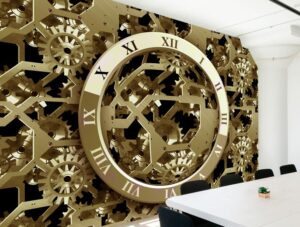 טפט - ליבת שעון מוזהב