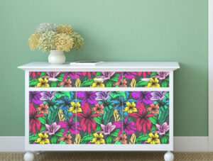 טפט - פרחים צבעוניים