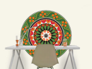 מדבקה - מנדלה ירוקה