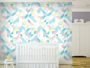 טפט - צורות מעוצבות בגוונים עדינים