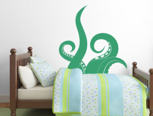 מדבקה - מפלצת תמנון