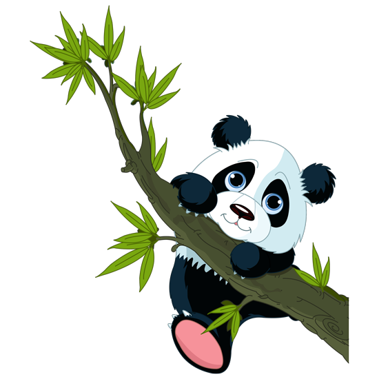 מדבקה - דובון פנדה שובב