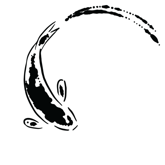 מדבקה - זוג דגי קוי