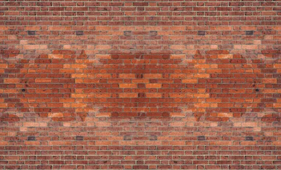 טפט - בריקים חום כתום