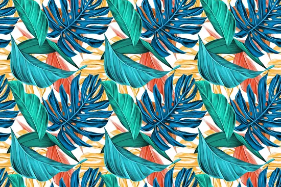 טפט - עלים צבעוניים