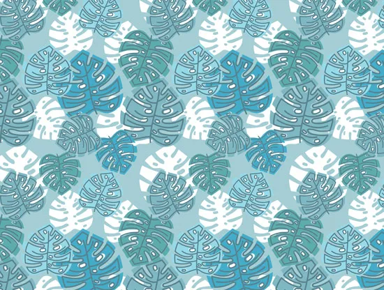 טפט - עלים מסוגננים