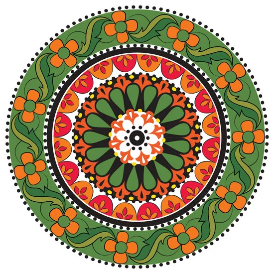 מדבקה - מנדלה ירוקה