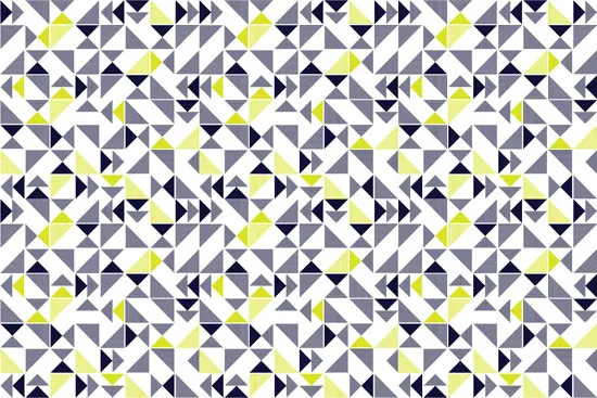 טפט - צורות מעוצבות בגווני כחול וירוק