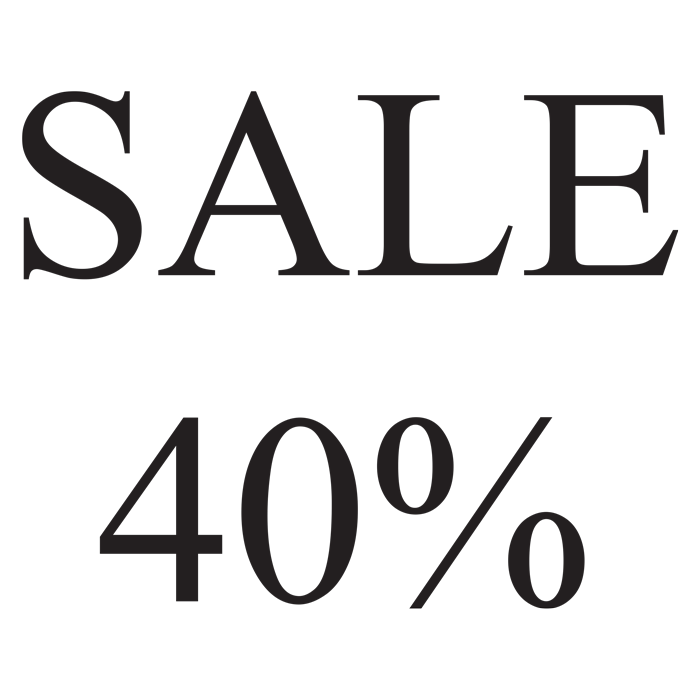 מדבקה לזכוכית - סייל 40%