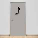 מדבקה - שירותים מצחיקים