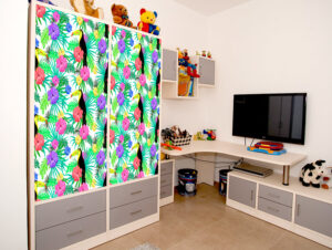 טפט - פרחים צבעוניים ותוכנים