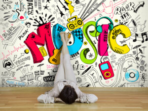 טפט - גרפיטי מוזיקה צבעוני