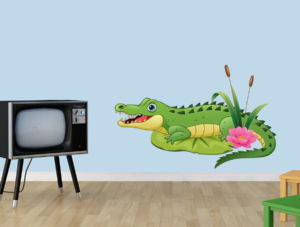 מדבקה - תנין חמוד