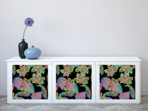 טפט - עיצוב עלים אבסטרקטי