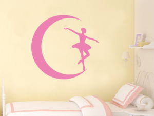 מדבקה - רקדנית על הירח