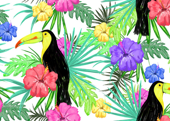 טפט - פרחים צבעוניים ותוכנים