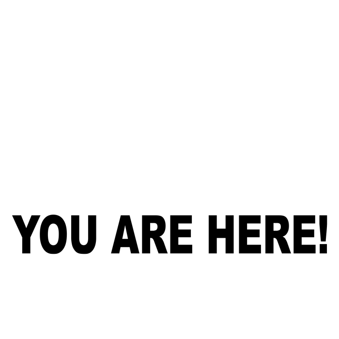 מדבקה - אתה נמצא כאן!