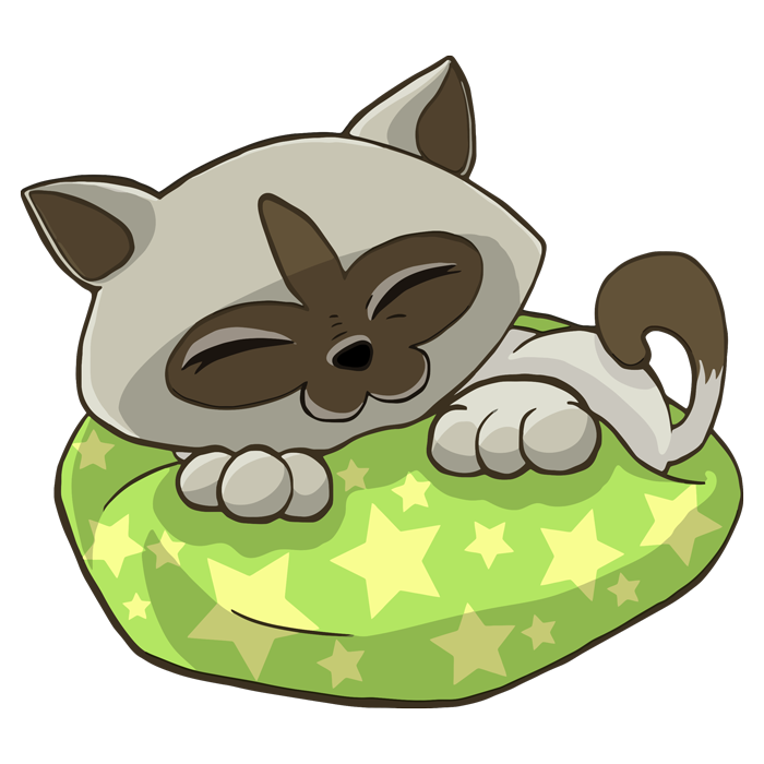 מדבקה - חתלתול מתוק ישן