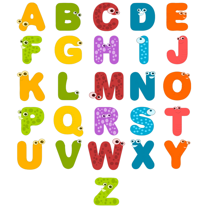 מדבקה - אותיות ABC