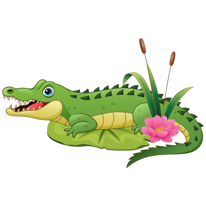 מדבקה - תנין חמוד