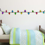 מדבקה - מנורות צבעוניות