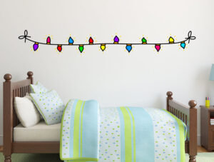 מדבקה - מנורות צבעוניות