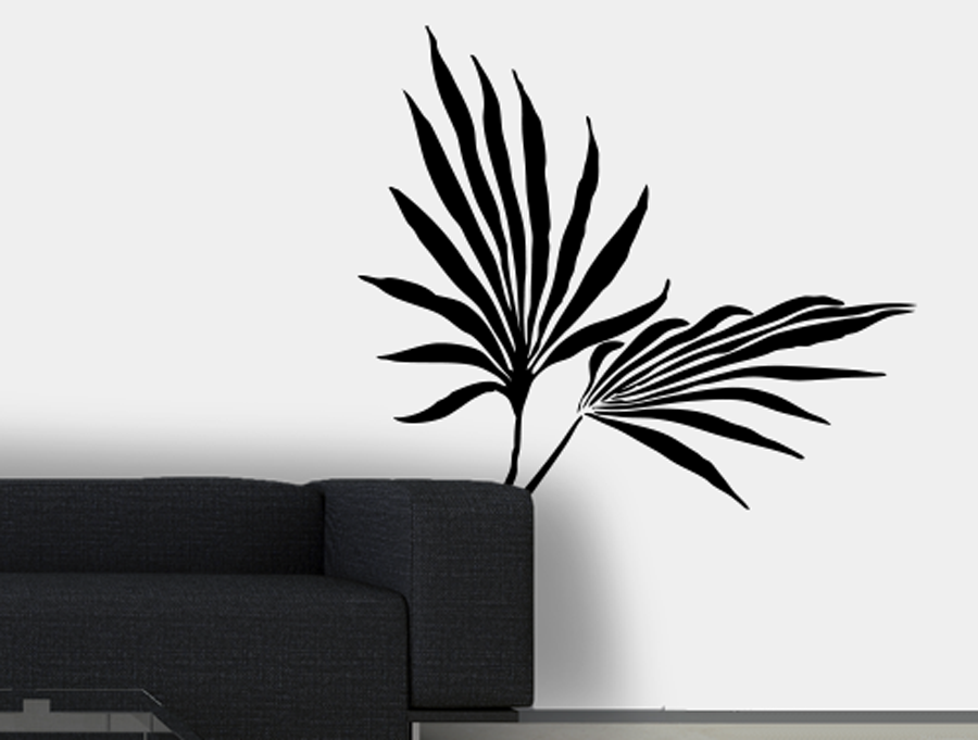 מדבקה - עלים אקזוטים