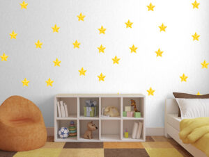 סט מדבקות - כוכבים תלת מימדיים