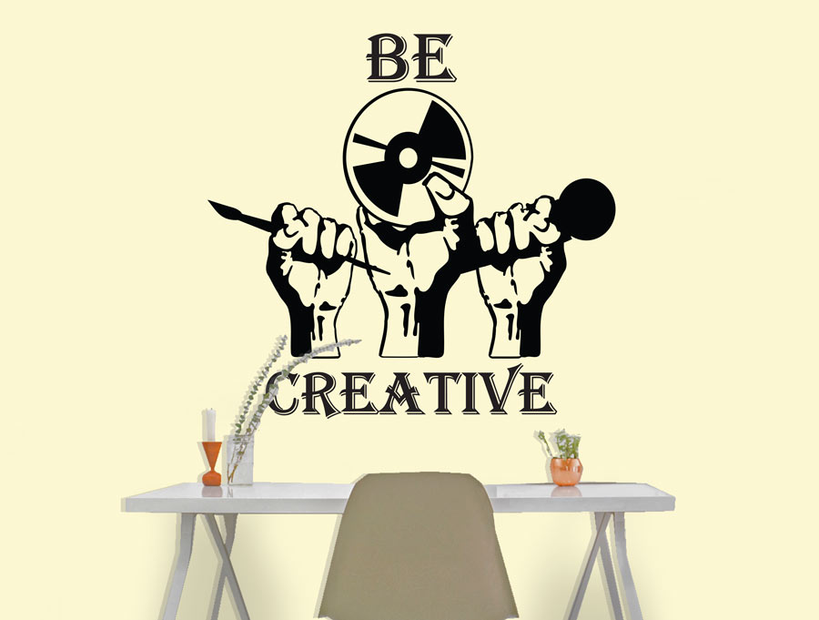 מדבקה - תהיו יצירתיים