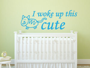 מדבקה - התעוררתי כזה חמוד