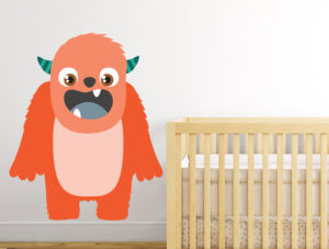 מדבקה - מפלצת מצחיקה