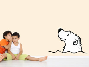 מדבקה - דוב קוטב חמוד