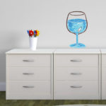 מדבקה - כוס מעוצבת