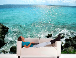 טפט - ים כחול צלול