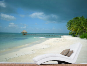 טפט - נוף ים יפיפה וכחול