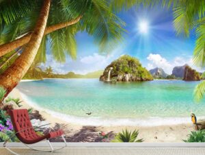 טפט - נוף אקזוטי רגוע