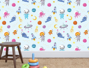 טפט - חיות מתוקות בחלל קרע בהיר