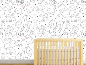 טפט - חיות לבנות ועדינות