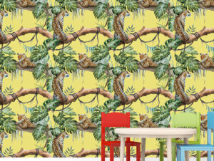 טפט - נמרים על עצים