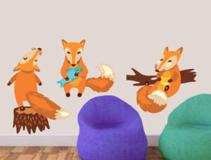 מדבקות - שועלים מתוקים