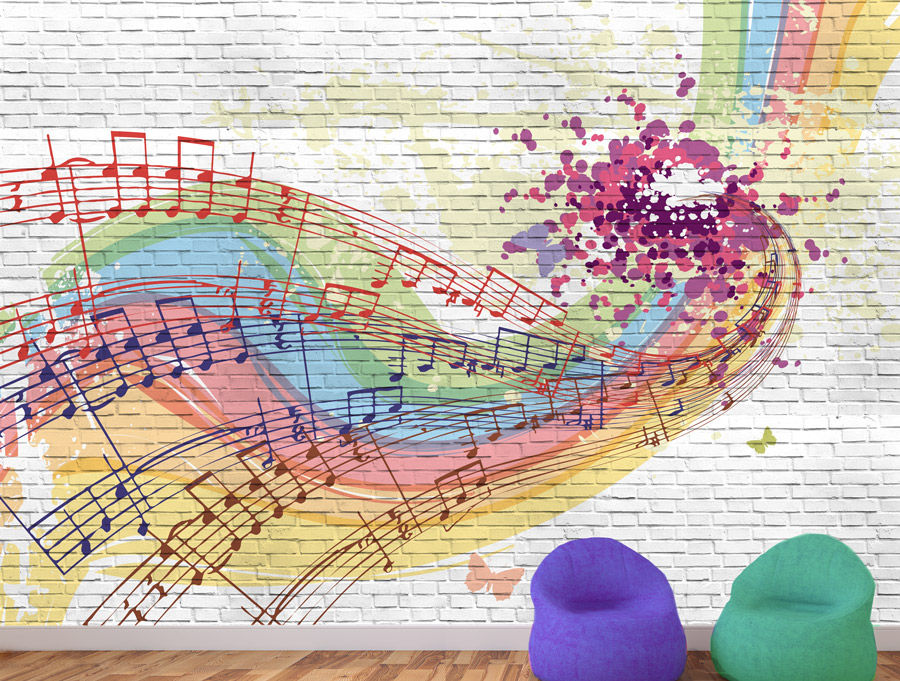 טפט - גרפיטי מוזיקלי צבעוני ומעוצב