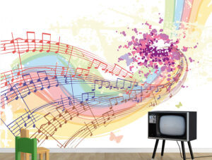 טפט - גרפיטי צבעוני ומוזיקלי