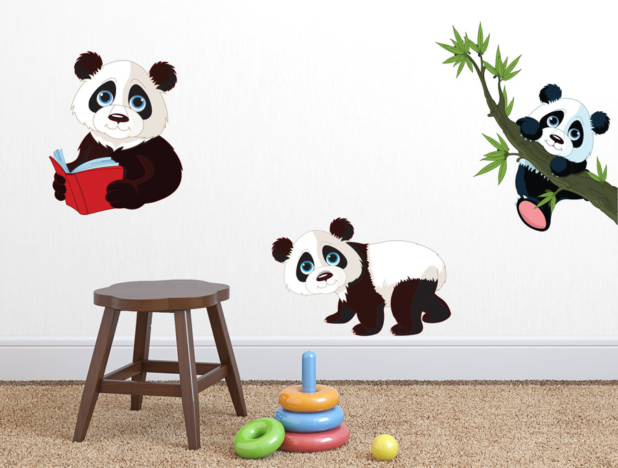 מדבקות - 3 דובונים חמודים