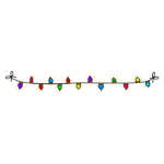 מדבקה - מנורות צבעוניות