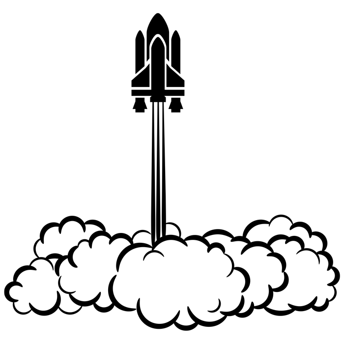 מדבקה - ספינת חלל