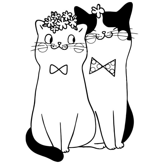 מדבקה - חתלתולים חמודים