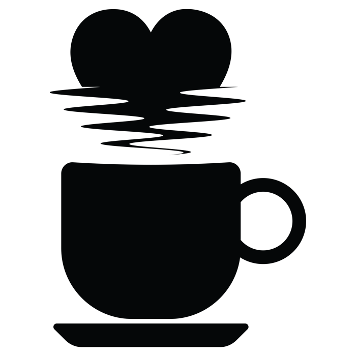 מדבקה - אהבת קפה