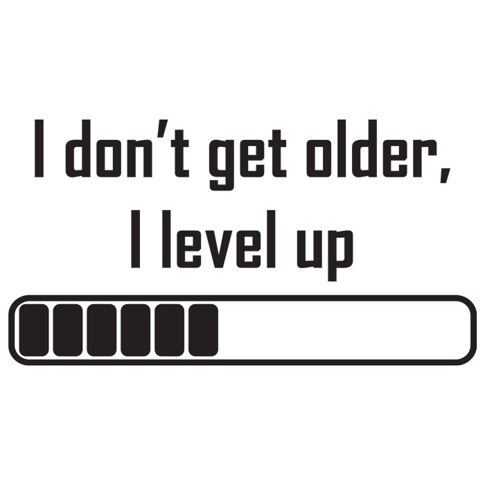 מדבקה - אני לא מזדקן...