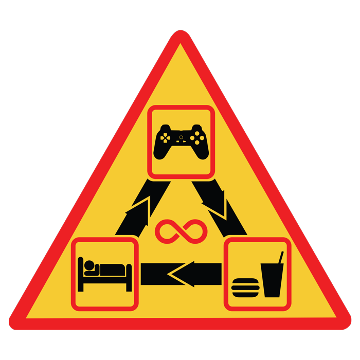 מדבקה - תישון תאכל תשחק חזור