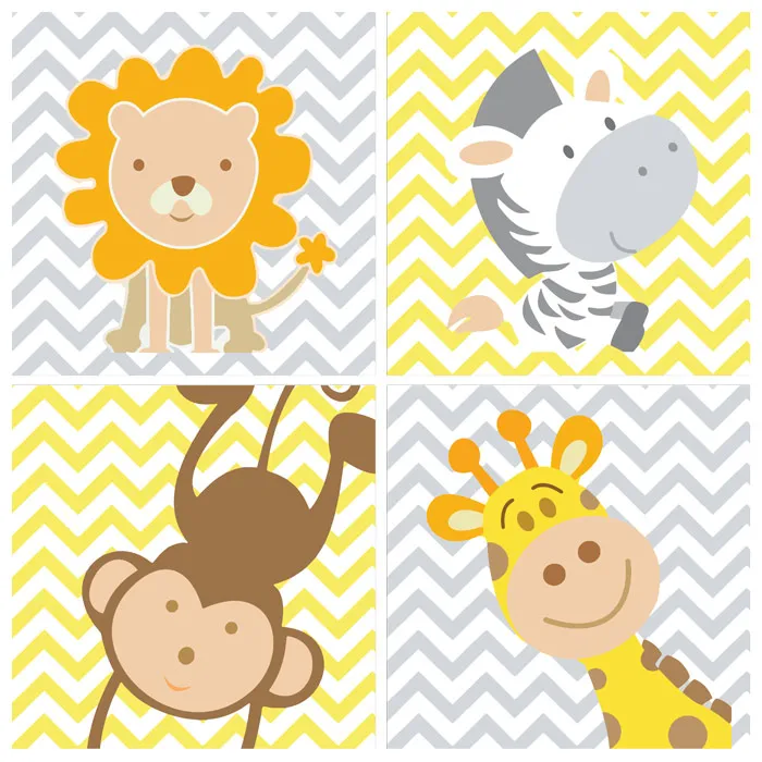 מדבקה - חיות חמודות